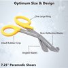 A2Z Scilab Trauma Shears 12/Pack Non-Stick 7.25 First Aid EMT Stainless Steel Utility Scissors Yellow Handle A2Z-ZR883